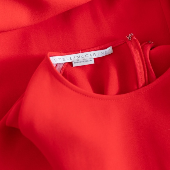 Stella McCartney Red/orange fringe sleeve mini Size 38 or small: - Picture 5 of 8